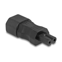 Delock Netzadapter IEC 60320 - C14 auf C7, Stecker / Buchse, 2,5 A, gerade