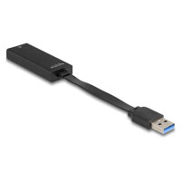 Delock USB Typ-A Netzwerk Adapter Gigabit LAN 1 x RJ45 slim ASIX