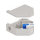 Delock Hutschienenadapter mit Keystone SC Simplex Buchse zu SC Simplex Buchse blau