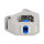 Delock Hutschienenadapter mit Keystone SC Simplex Buchse zu SC Simplex Buchse blau