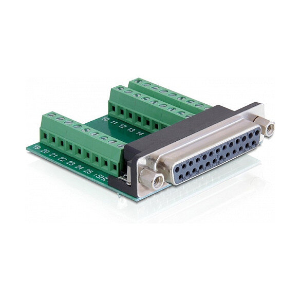 Delock Terminalblock > D-Sub 25 Pin Buchse