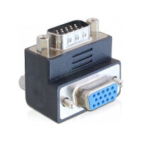 Delock Adapter VGA Stecker zu Buchse 90° gewinkelt
