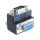 Delock Adapter VGA Stecker zu Buchse 90° gewinkelt