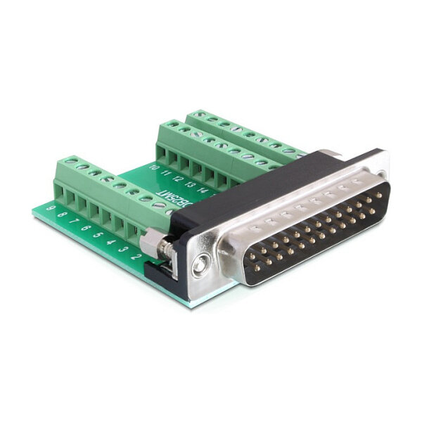 Delock Terminalblock > D-Sub 25 Pin Stecker