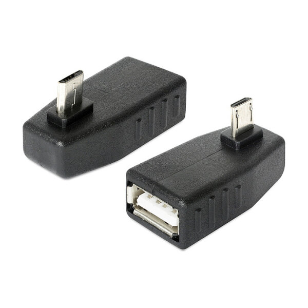 Delock Adapter USB micro-B Stecker > USB 2.0-A Buchse OTG 270° gewinkelt