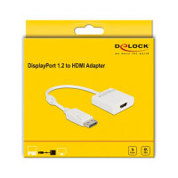 Delock Adapter DisplayPort 1.2 Stecker zu HDMI Buchse 4K...