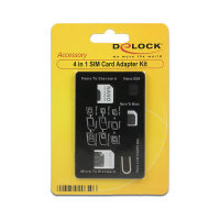 Delock 4 in 1 SIM Karten Adapter Set