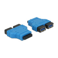 Delock Adapter USB 3.0 Pfostenbuchse > 2 x USB 3.0...