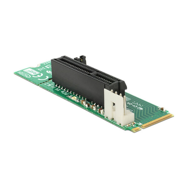 Delock Adapter M.2 Key M Stecker zu PCI Express x4 Slot