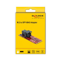 Delock Adapter M.2 Key M > SFF-8643 NVMe