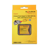 Delock Compact Flash Adapter für iSDIO (WiFi SD),...