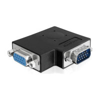 Delock Adapter VGA Stecker > VGA Buchse 90°...