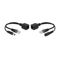 Delock Passives PoE Adapter Set RJ45 DC 5,5 x 2,1 mm