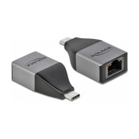 Delock USB Type-C™ Adapter zu Gigabit LAN 10/100/1000 Mbps – kompaktes Design