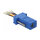 Delock D-Sub 9 Pin Stecker zu RJ45 Buchse Montagesatz blau