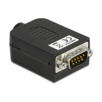 Delock D-Sub9 Stecker zu Terminalblock mit Gehäuse