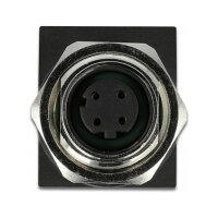 Delock Netzwerkadapter M12 D-kodiert 4 Pin Buchse zu RJ45...
