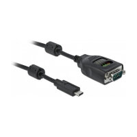 Delock USB Type-C™ zu Seriell DB9 Adapter mit 9 LED RS-232 Tester