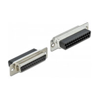 Delock D-Sub 25 Pin Buchse zu RJ45 Buchse Montagesatz grau
