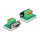 Delock D-Sub9 Buchse zu Terminalblock mit Drucktaster vertikal