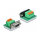 Delock D-Sub9 Buchse zu Terminalblock mit Drucktaster horizontal