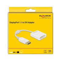 Delock Adapter DisplayPort 1.1 Stecker zu DVI Buchse...
