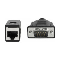Delock Seriell RS-232/422/485 Adapter DB9 Stecker zu RJ45...