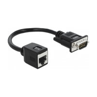 Delock Seriell RS-232/422/485 Adapter DB9 Stecker zu RJ45...