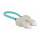 Delock LWL Loopback Adapter SC / OM3 Multimode beige