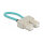 Delock LWL Loopback Adapter SC / OM3 Multimode beige