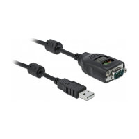 Delock USB Typ-A zu Seriell DB9 Adapter mit 9 LED RS-232 Tester