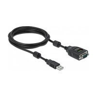 Delock USB Typ-A zu Seriell DB9 Adapter mit 9 LED RS-232 Tester