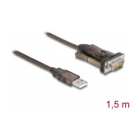 Delock Adapter USB 2.0 Typ-A zu 1 x Seriell RS-232 D-Sub...