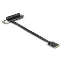 Delock M.2 Key A+E zu PCIe x8 NVMe Adapter gewinkelt mit 20 cm Kabel