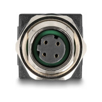 Delock M12 Adapter D-kodiert 4 Pin Buchse zu RJ45 Buchse...