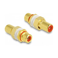 Delock Audio Adapter Cinch Buchse zu Buchse zum Einbau,...