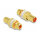 Delock Audio Adapter Cinch Buchse zu Buchse zum Einbau, Farbring rot