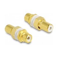 Delock Audio Adapter Cinch Buchse zu Buchse zum Einbau,...