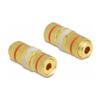 Delock Audio Adapter Polklemme zu Polklemme zum Einbau,...