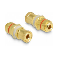 Delock Audio Adapter Polklemme zu Polklemme zum Einbau,...