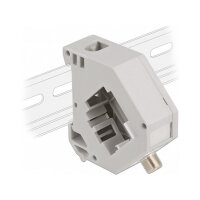 Delock Hutschienenadapter mit Keystone F Buchse zu F Buchse