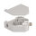 Delock Hutschienenadapter mit Keystone F Buchse zu F Buchse