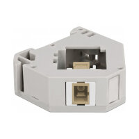 Delock Hutschienenadapter mit Keystone SC Simplex Buchse zu SC Simplex Buchse beige