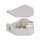 Delock Hutschienenadapter mit Keystone SC Simplex Buchse zu SC Simplex Buchse beige