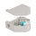 Delock Hutschienenadapter mit Keystone SC Simplex Buchse zu SC Simplex Buchse aqua