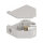 Delock Hutschienenadapter mit Keystone LC Duplex Buchse zu LC Duplex Buchse beige