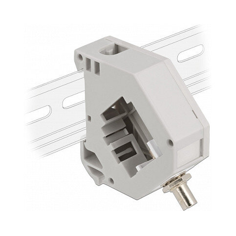 Delock Hutschienenadapter mit Keystone ST Simplex Buchse zu ST Simplex Buchse