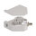 Delock Hutschienenadapter mit Keystone ST Simplex Buchse zu ST Simplex Buchse
