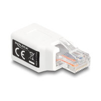Delock RJ50 Adapter Stecker zu Buchse weiß
