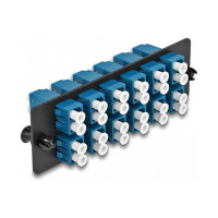 Delock LWL Adapter Panel LC Duplex UPC 12 Port blau